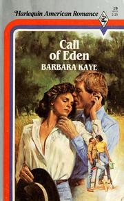 Front cover of Call Of Eden by Barbara Kaye