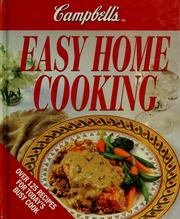Cover of Campbell's easy home cooking. by Campbell Soup Company