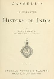 Front cover of Cassell's illustrated history of India by James Grant