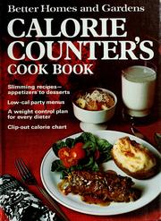 Cover of Calorie counter's cook book. by Better Homes and Gardens
