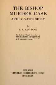 Cover of The Bishop murder case by Willard Huntington Wright