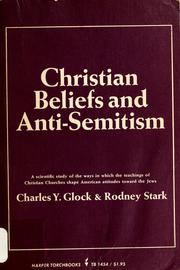 Cover of Christian Beliefs and Anti-Semitism by Charles Y. Glock