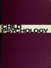 Front cover of Child psychology by Wallace A. Kennedy