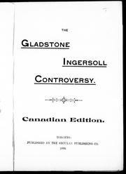 Front cover of The Gladstone-Ingersoll controversy by William Ewart Gladstone