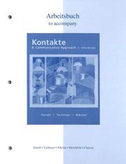 Front cover of Workbook/Laboratory Manual to accompany Kontakte by Tracy D. Terrell