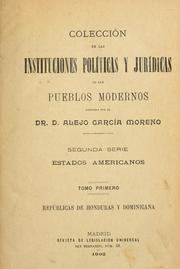 Front cover of Colección de las instituciones polIiticas y jurídicas de los pueblos modernos, dirigida por Alejo García Moreno by Alejo García Moreno