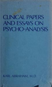 Cover of Selected works by Karl Abraham