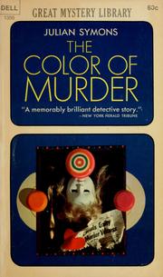 Cover of Color of Murder by Julian Symons