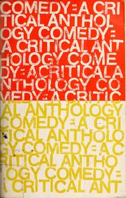 Cover of Comedy: a critical anthology by Robert Willoughby Corrigan