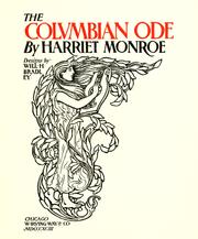 Cover of The Columbian ode by Harriet Monroe
