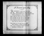 Front cover of A song of the years, and a memory of Acadia by Hiram Ladd Spencer