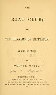 Front cover of The boat club by Oliver Optic