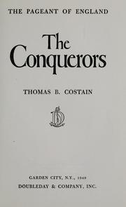 Cover of Conquerors by Thomas Bertram Costain