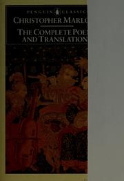Front cover of The Complete Poems and Translations by Christopher Marlowe