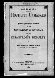Cover of Hostility unmasked by H. Leduc