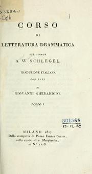 Front cover of Corso di letteratura drammatica by August Wilhelm Schlegel