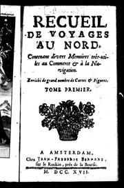 Front cover of Recueil de voyages au nord by J.-Frédéric Bernard