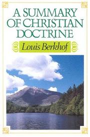 Front cover of A Summary of Christian Doctrine by Berkhof, Louis