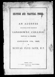 Cover of Culture and practical power by Davin, Nicholas Flood