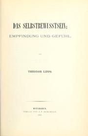 Cover of Das Selbstbewusstsein by Theodor Lipps