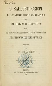 Cover of De coniuratione Catilinae by Sallust