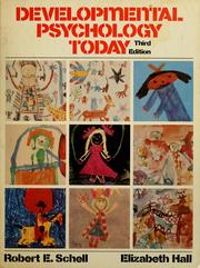 Cover of Developmental psychology today by Robert E. Schell