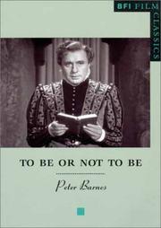 Front cover of To Be or Not to Be (BFI Film Classics) by Peter Barnes - undifferentiated