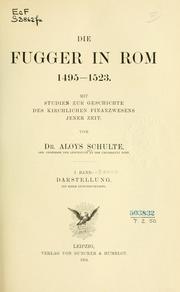 Front cover of Die Fugger in Rom, 1495-1523 by Aloys Schulte
