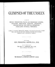 Front cover of Glimpses of the unseen by B. F. Austin
