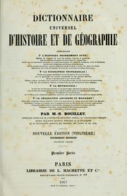 Front cover of Dictionnaire universel d'histoire et de géographie by Marie Nicolas Bouillet