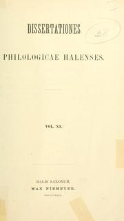 Front cover of De verbis et intransitive et causative apud Homerum usurpatis by August Hildebrand
