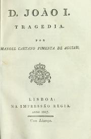 Cover of D. João I by Manuel Caetano Pimenta de Aguiar