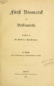 Front cover of Dokumente zur Geschichte der Wirthschaftspolitik by Heinrich von Poschinger