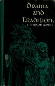 Front cover of Drama and tradition by Henry Frank Salerno
