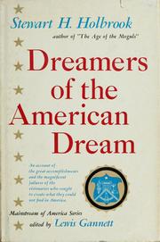 Cover of Dreamers of the American dream by Stewart Hall Holbrook