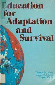 Front cover of Education for adaptation and survival by Thomas M. Weiss