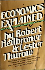 Cover of Economics explained by Robert L. Heilbroner