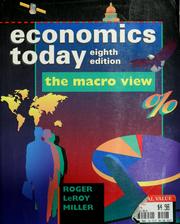 Front cover of Economics today by Roger LeRoy Miller
