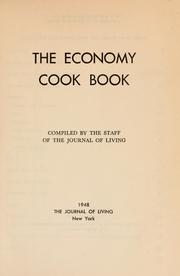 Front cover of The economy cook book by Unknown