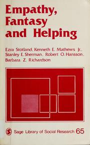 Front cover of Empathy, fantasy, and helping by Ezra Stotland