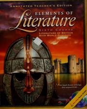 Front cover of Elements of Literature (Second Course) by Holt Rinehart Winston