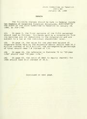Front cover of Errata by United States. Congress. Joint Committee on Taxation