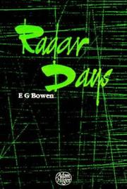 Cover of Radar days by Bowen, E. G.