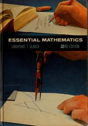 Cover of Essential mathematics by Francis Greenfield Lankford