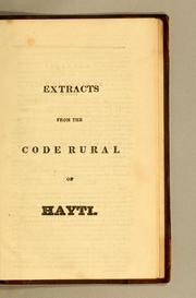 Cover of Code rural by Haiti.