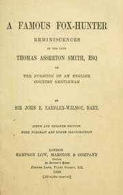 Cover of A famous fox-hunter by Eardley-Wilmot, John E. Sir