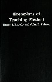 Cover of Exemplars of teaching method by Harry S. Broudy