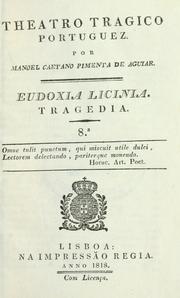 Cover of Eudoxia Licinia by Manuel Caetano Pimenta de Aguiar