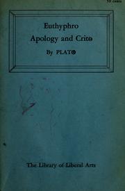 Front cover of Euthyphro, Apology, and Crito, and the Death scene from Phaedo by Πλάτων