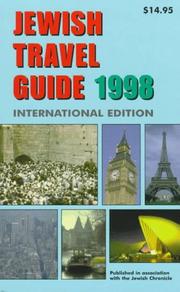 Cover of Jewish Travel Guide 1998 by Stephen W. Massil